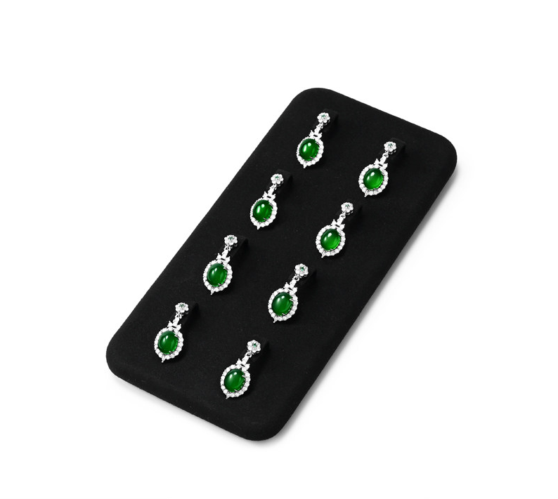 Black Microfiber Jewelry Display Set