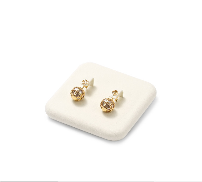 Beige Microfiber Jewelry Display Set