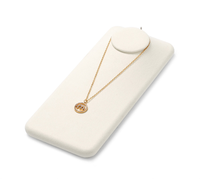 Beige Microfiber Jewelry Display Set