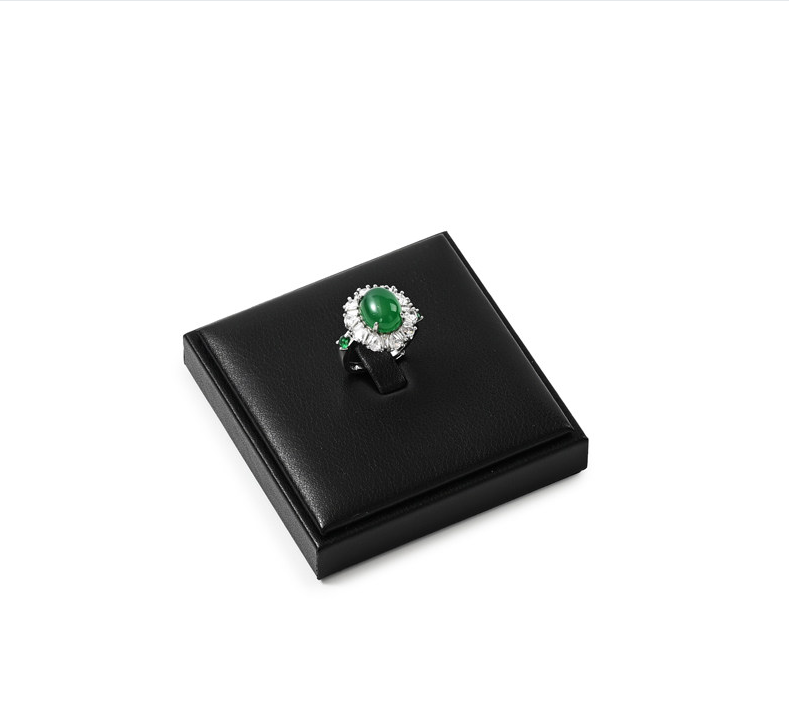 Black Leather Jewelry Display Set