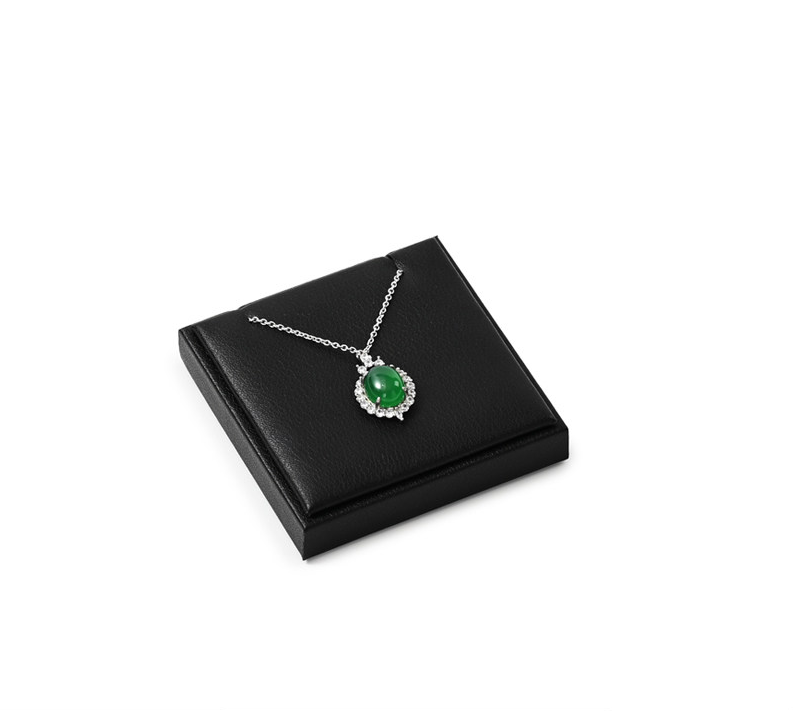 Black Leather Jewelry Display Set