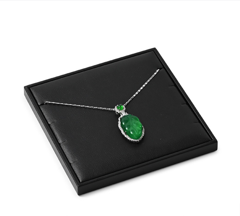 Black Leather Jewelry Display Set