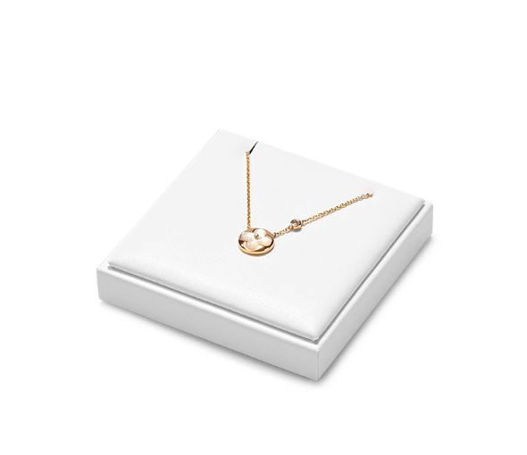 White Leather Jewelry Display Set