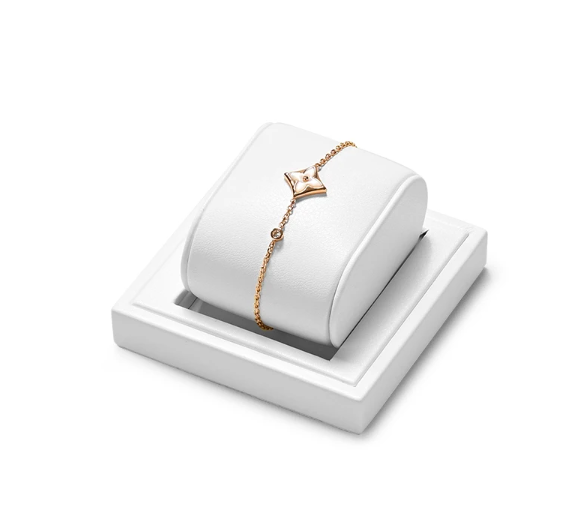 White Leather Jewelry Display Set