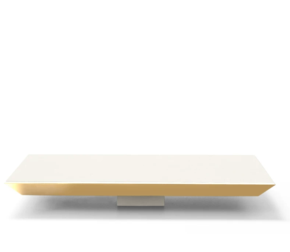 Off-White Microfiber Metal Watch Display Stand