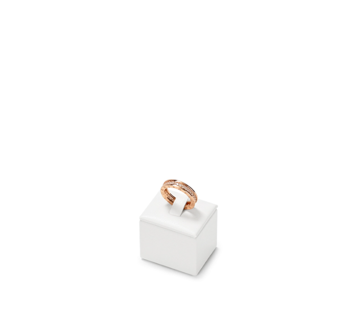 White PU Leather Jewelry Display Set