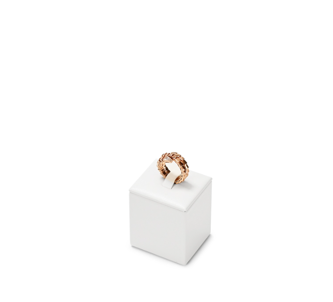 White PU Leather Jewelry Display Set