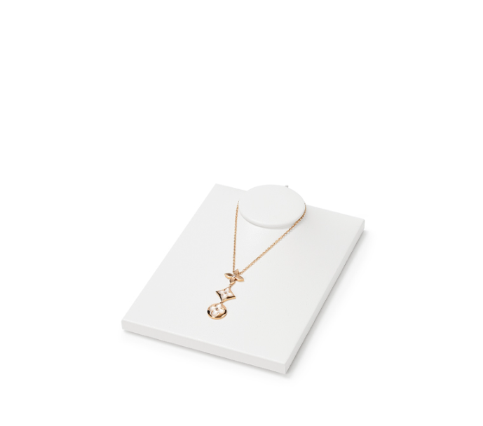 White PU Leather Jewelry Display Set