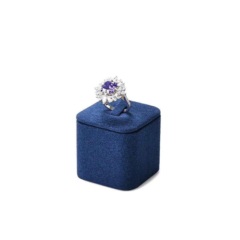 Blue Microfiber Jewelry Display Set