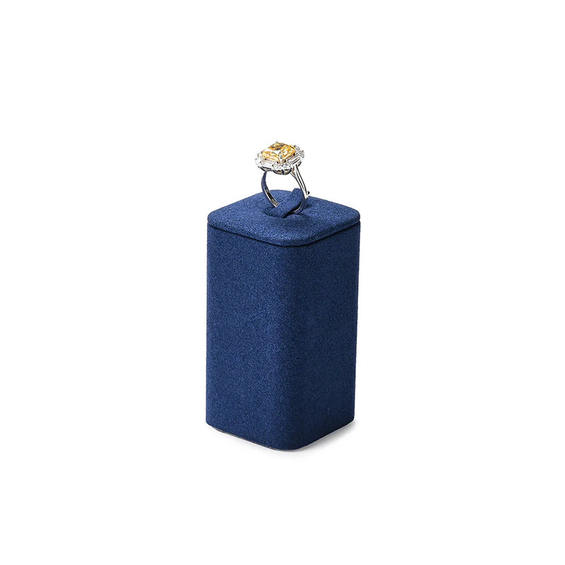 Blue Microfiber Jewelry Display Set