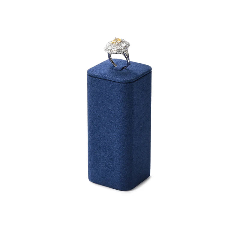 Blue Microfiber Jewelry Display Set