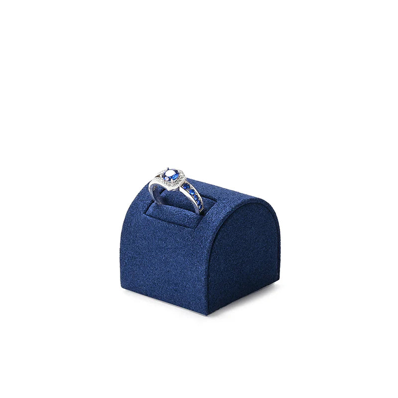 Blue Microfiber Jewelry Display Set