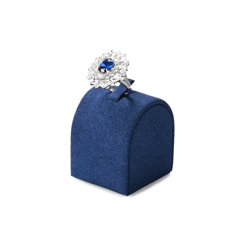 Blue Microfiber Jewelry Display Set