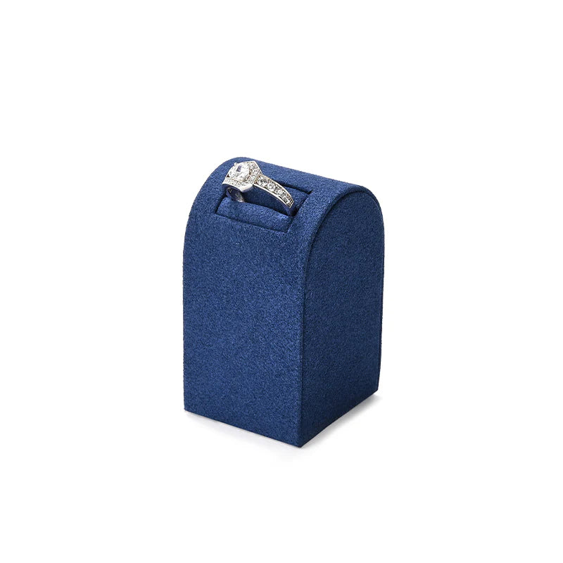 Blue Microfiber Jewelry Display Set