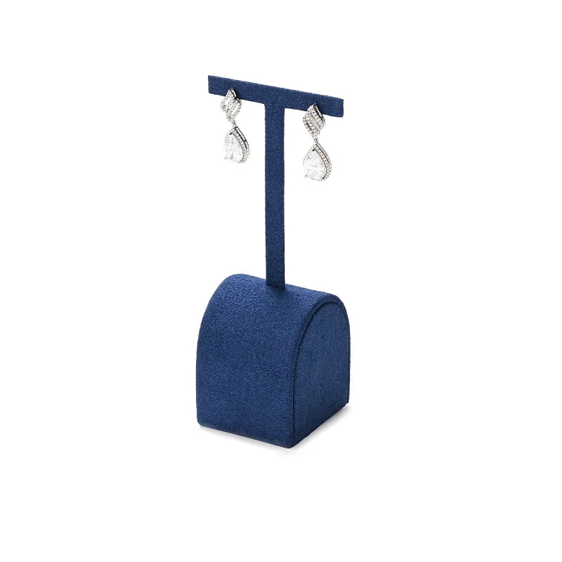 Blue Microfiber Jewelry Display Set