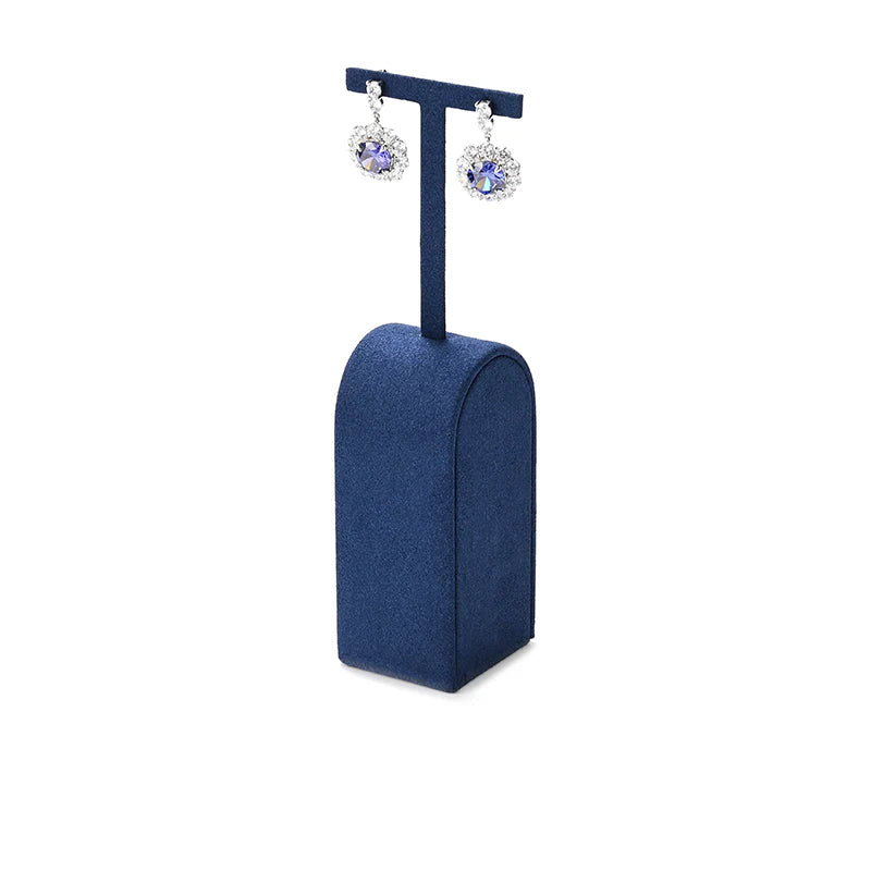 Blue Microfiber Jewelry Display Set