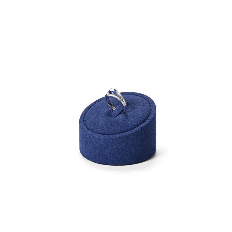 Blue Microfiber Jewelry Display Set