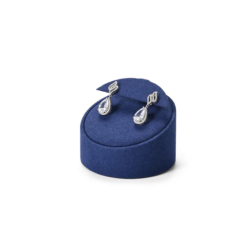 Blue Microfiber Jewelry Display Set