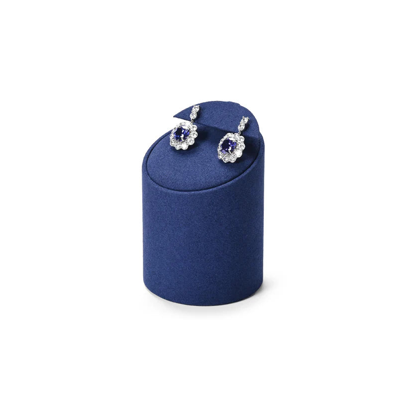 Blue Microfiber Jewelry Display Set