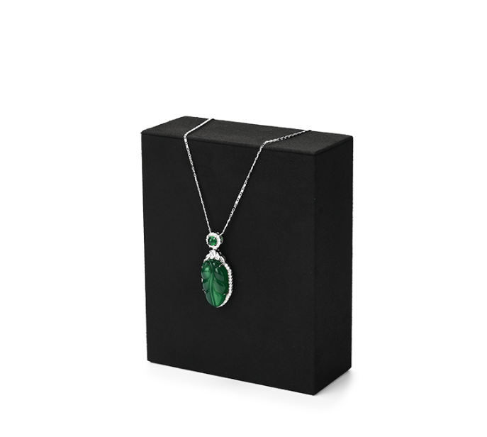 Black Microfiber Jewelry Display Stand