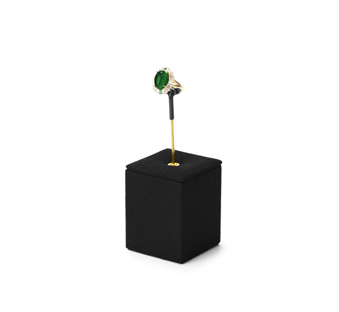Black Microfiber Jewelry Display Stand