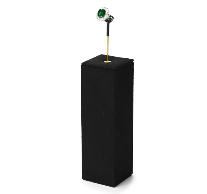 Black Microfiber Jewelry Display Stand