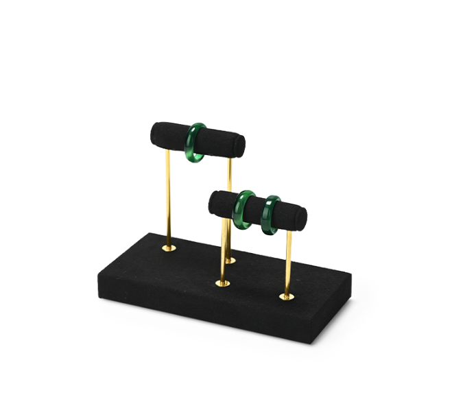 Black Microfiber Jewelry Display Stand