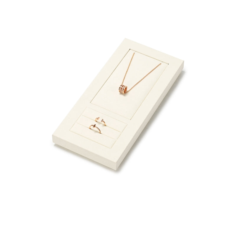 Beige Microfiber Necklace Display Stand