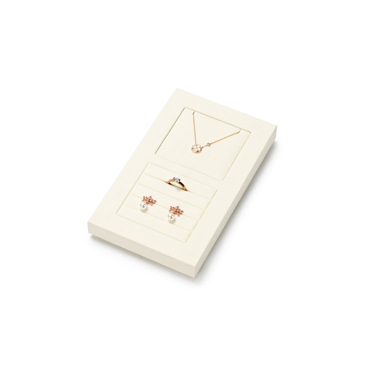 Beige Microfiber Necklace Display Stand