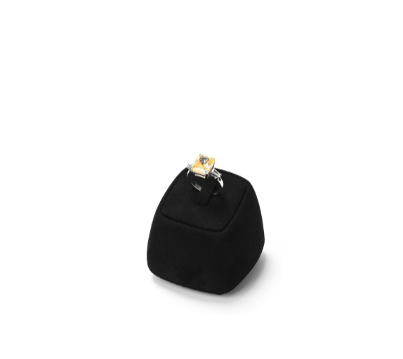 Black Microfiber Jewelry Display Stand