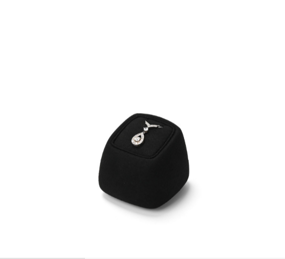 Black Microfiber Jewelry Display Stand