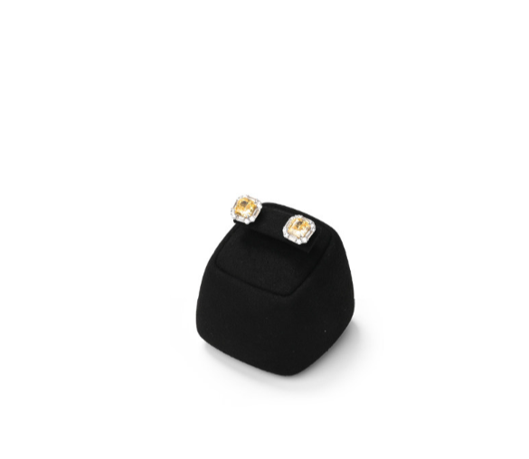 Black Microfiber Jewelry Display Stand