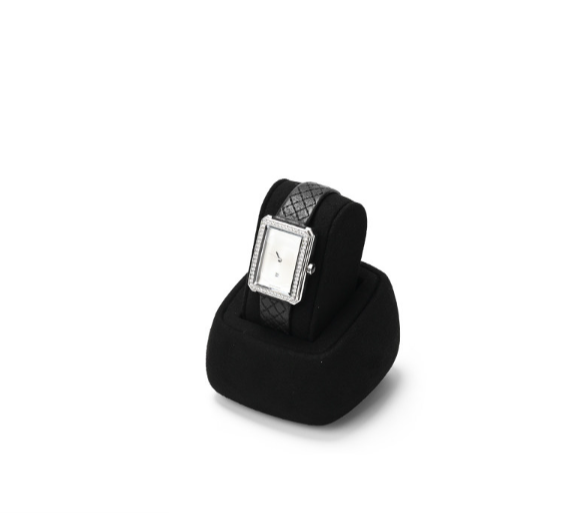 Black Microfiber Jewelry Display Stand