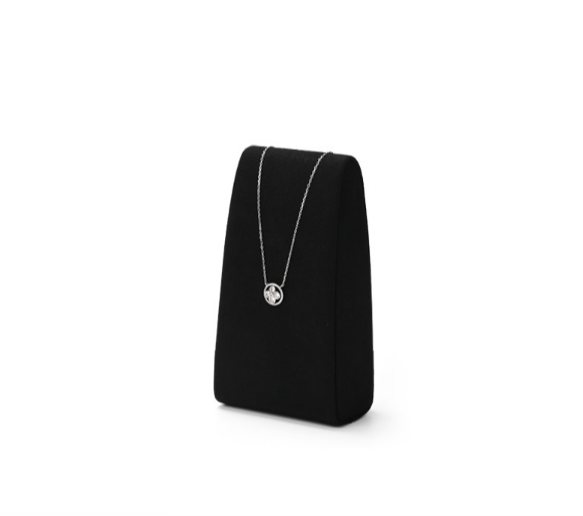 Black Microfiber Jewelry Display Stand