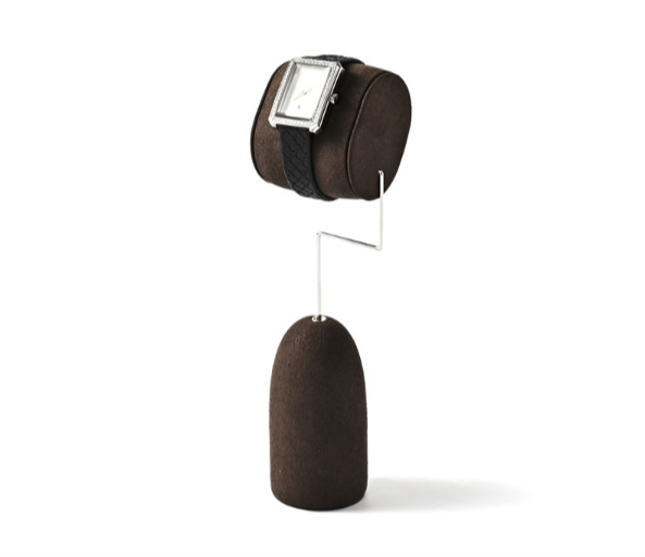 Coffee Leather Jewelry Display Stand