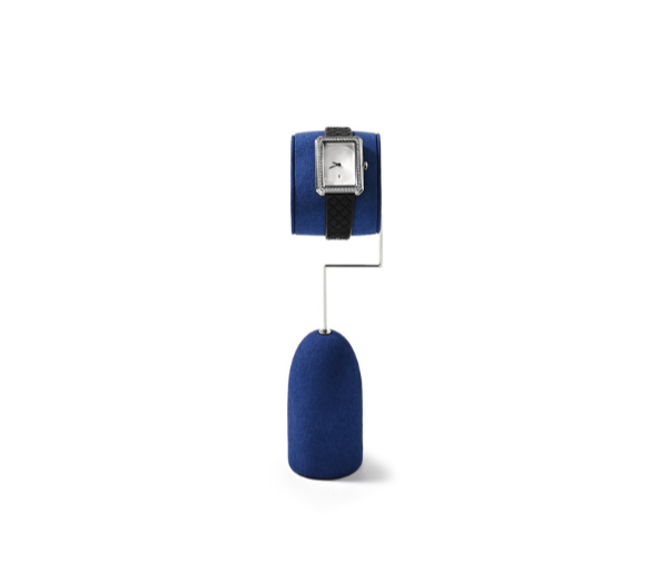 Blue Microfiber Jewelry Display Set