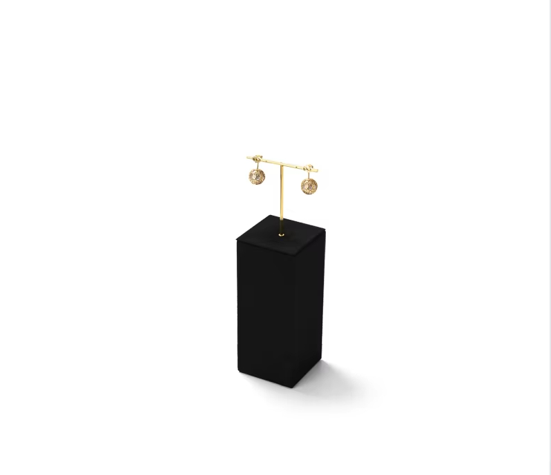 Black Microfiber Jewelry Display Set