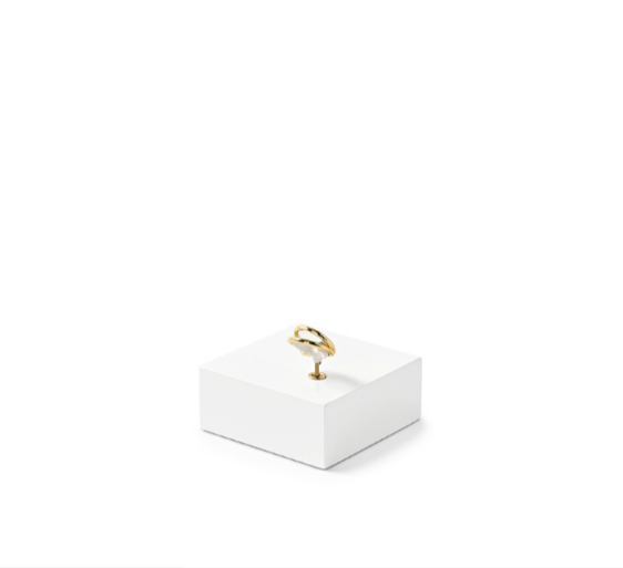White MDF Jewelry Display Stand