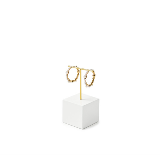 White MDF Jewelry Display Stand