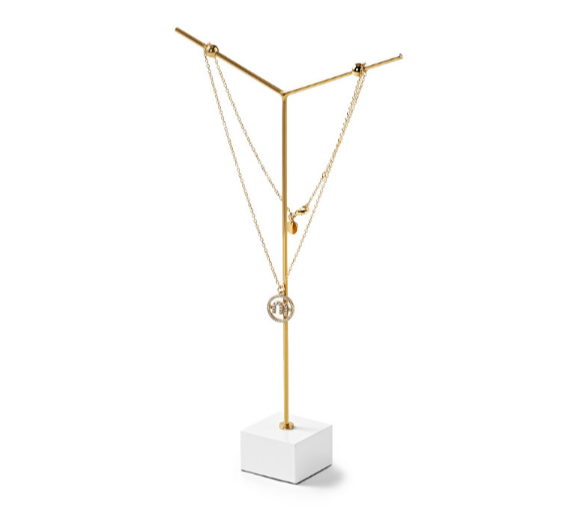 White MDF Jewelry Display Stand
