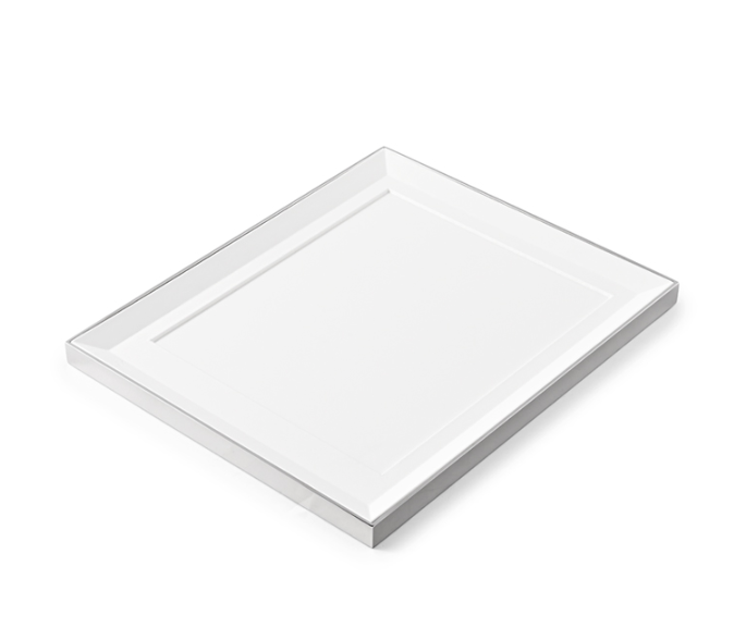 White PU Leather Necklace Display Stand