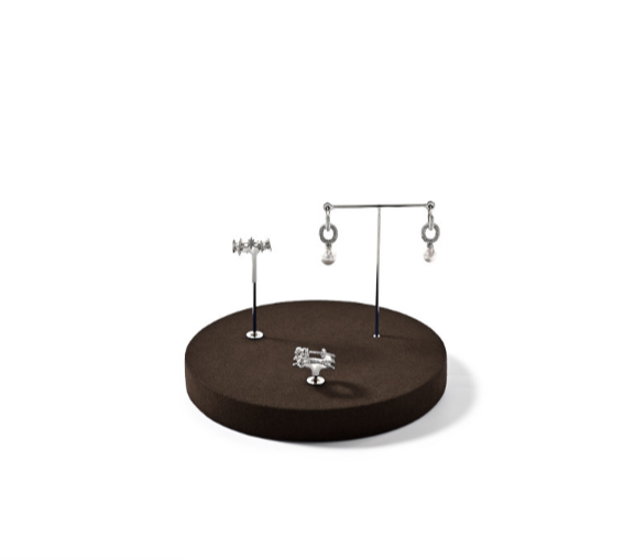 Coffee Microfiber Jewelry Display Set