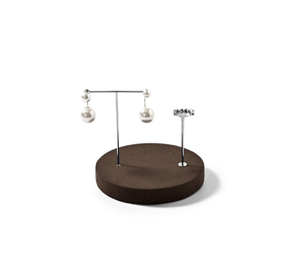 Coffee Microfiber Jewelry Display Set