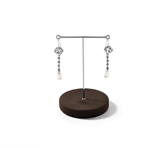 Coffee Microfiber Jewelry Display Set