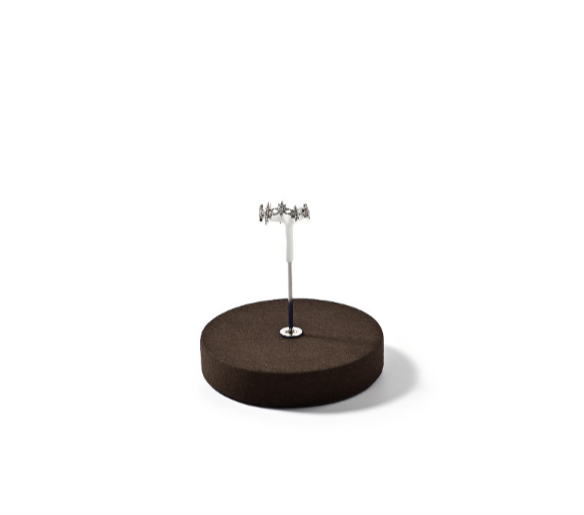 Coffee Microfiber Jewelry Display Set