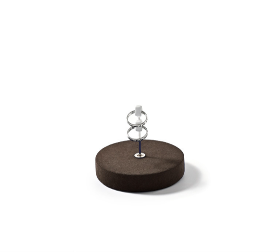 Coffee Microfiber Jewelry Display Set