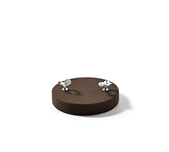 Coffee Microfiber Jewelry Display Set