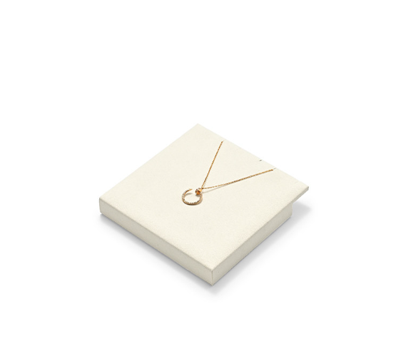 Beige Microfiber MDF Jewelry Display Stand
