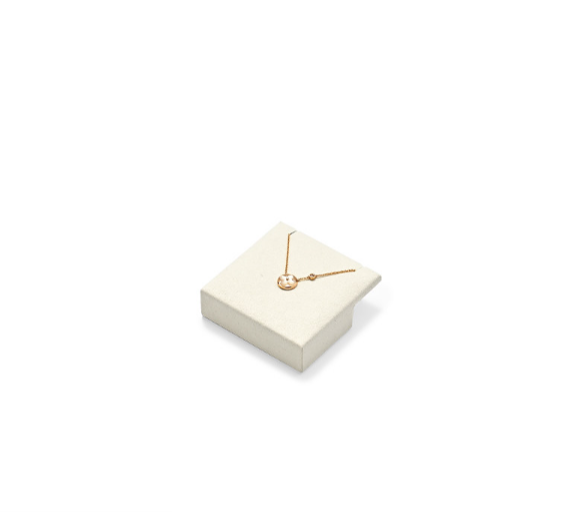 Beige Microfiber MDF Jewelry Display Stand