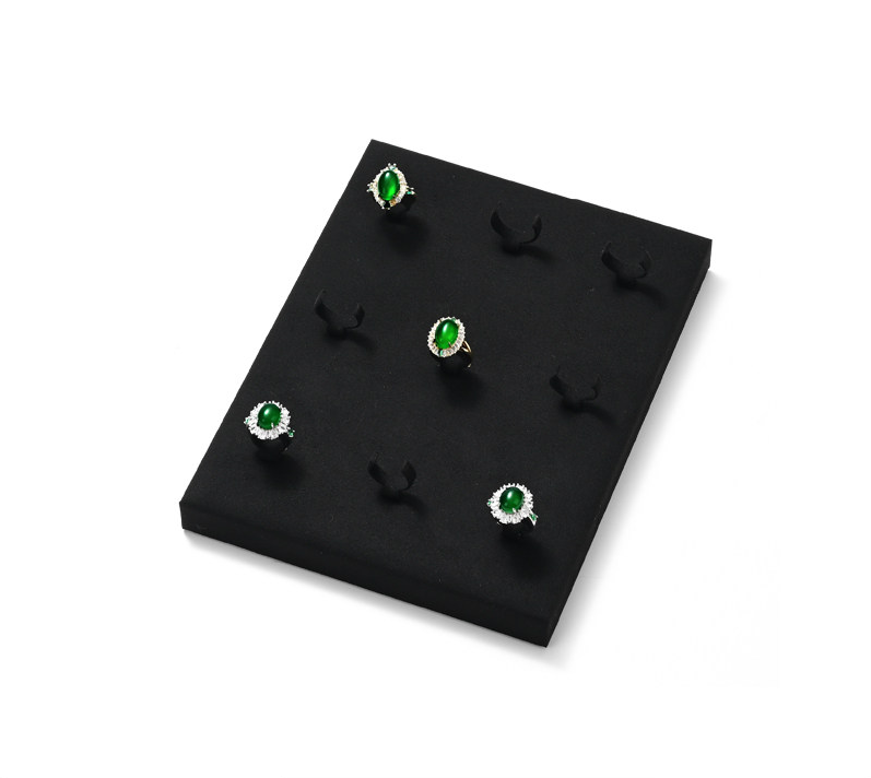 Black Microfiber Jewelry Display Set